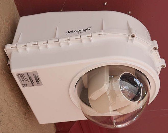 PTZ SDI Video Camera installed