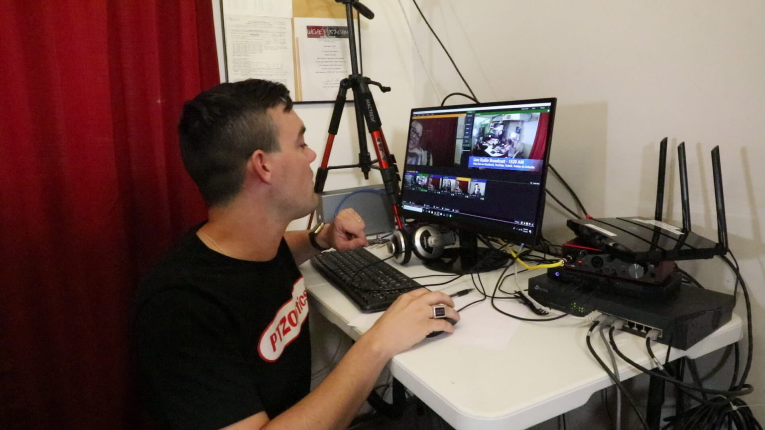 ptzoptics producer kit in radio station