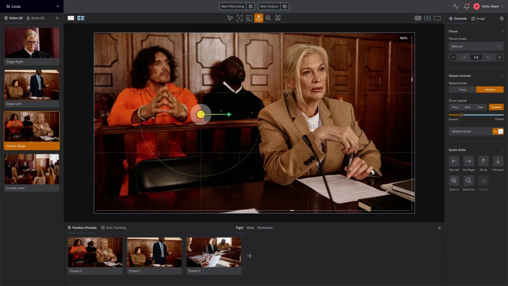 Remote Courtroom Management